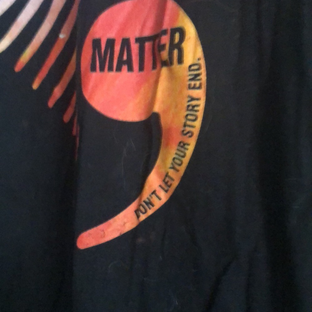 Make An Offer short sleeve Suicide Prevention T shirt black ❤️ - Picture 2 of 4